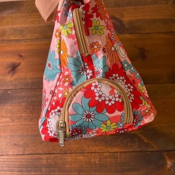 LeSportSac x Tokidoki Colorful Floral Tote Bag Purse Top Handle Weekender RARE - Picture 11 of 14